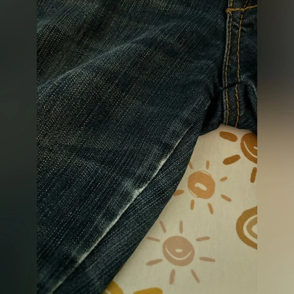 South Pole Jeans Womens Leg Rhinestone Embellished Pocket 8” Rise 30” Inseam Y2K - Picture 7 of 10